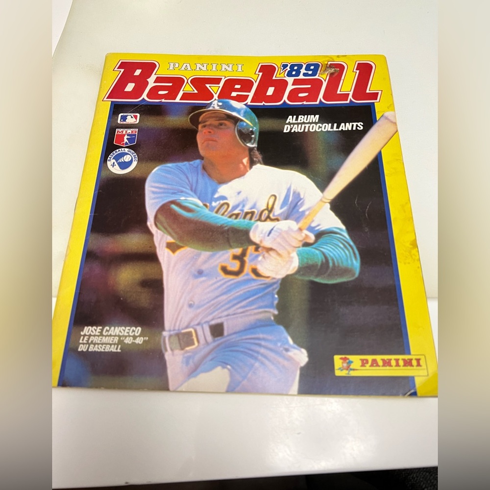 Panini Baseball 1989 Sticker Album Album d’autocollants